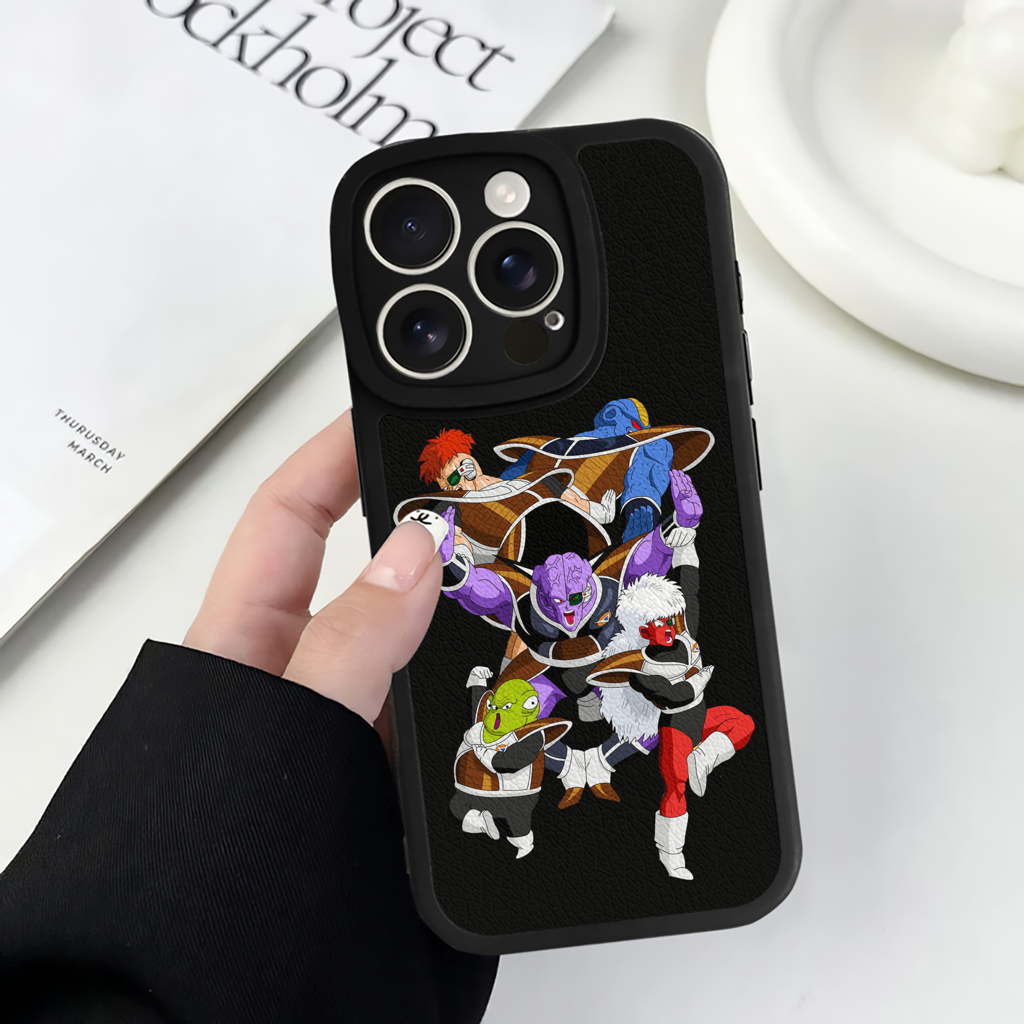 （画像用） ドラゴンボール DRAGON BALL 【iPhone 16シリーズ対応】シリコンスマホケース（レザー調） 材質：シリコン